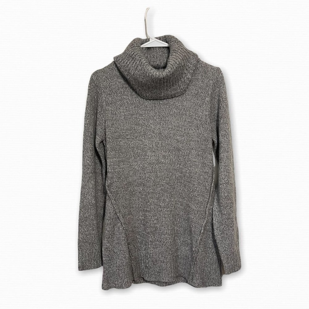 Cozy Gray Cowl Neck Sweater